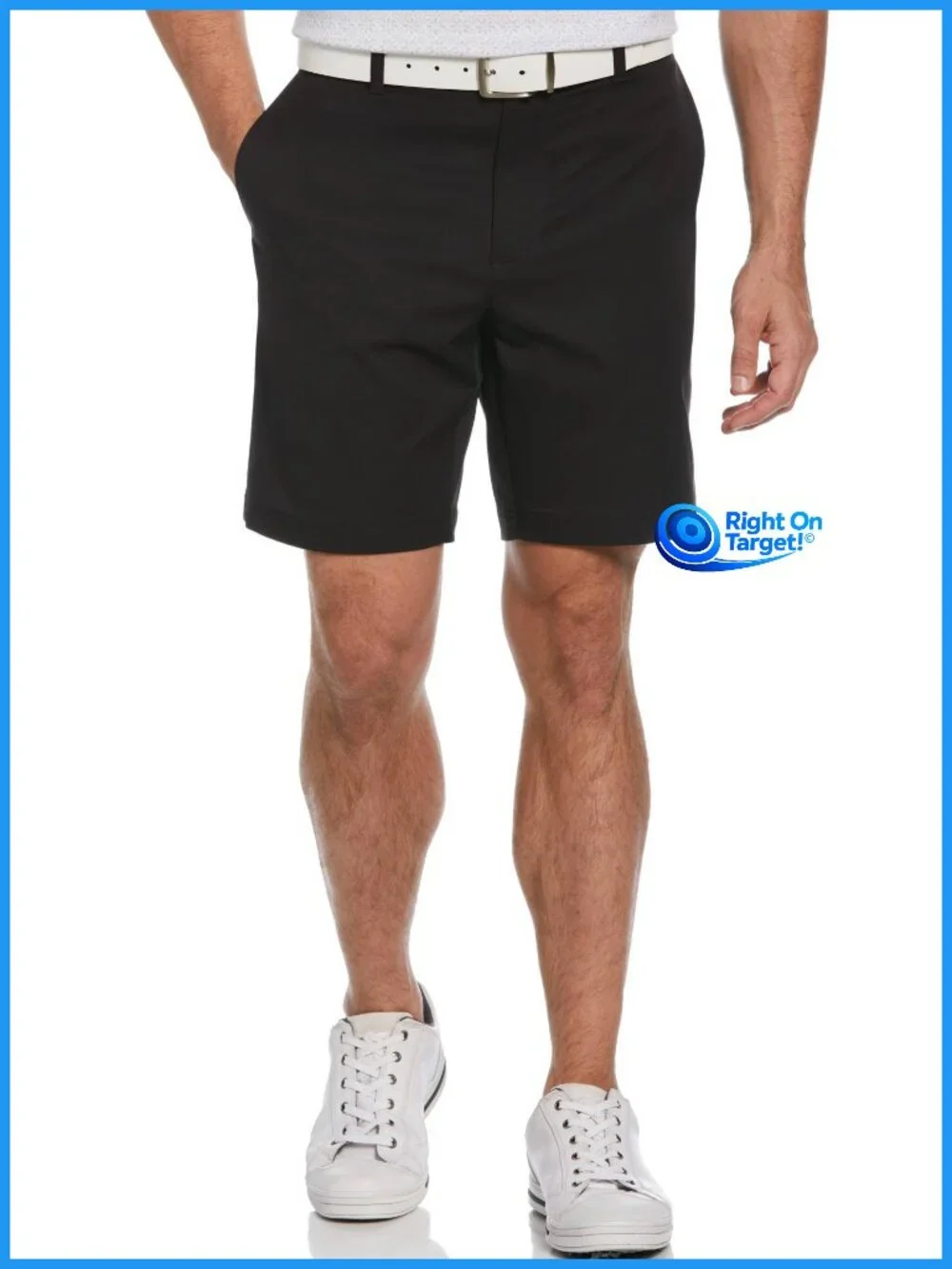 Size 36 - Jack Nicklaus Mens Golf Shorts 8in - Black - Picture 1 of 5